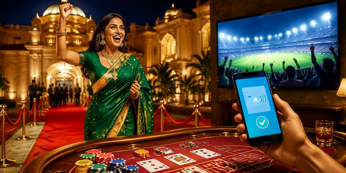 VIP player enjoying baccarat in India